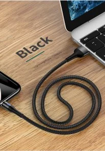 Фото: Кабель Usams US-SJ336 U29 AM / Lightning 2m Black (SJ336USB01) № 3 | KTC