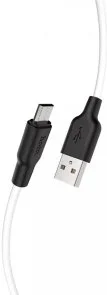 Фото: Кабель Hoco X21 Plus Silicone 2.4A AM / Micro USB 1m Black/White № 2 | KTC