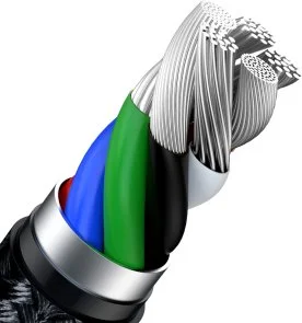 Фото: Кабель Baseus Cafule Series Metal Data 20W Type-C / Lightning 1m Black (CATLJK-A01) № 5 | KTC