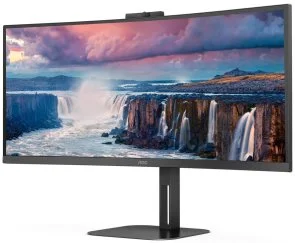 Фото: Монітор AOC CU34V5CW/BK Black - 34" VA / 3440x1440 / 100 Гц / AMD FreeSync / HAS № 2 | KTC