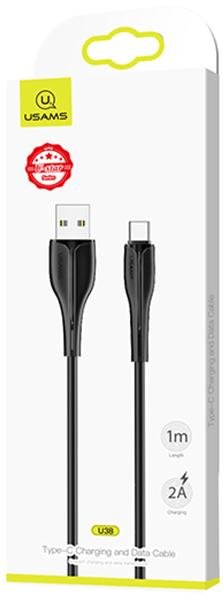 Кабель Usams US-SJ372 U38 2A AM / Type-C 1m Black (SJ372USB01)