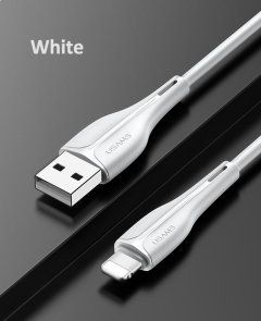 Кабель Usams US-SJ371 U38 2A AM / Lightning 1m White (SJ371USB02)