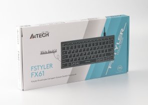 Клавіатура компактна A4tech FX61 Fstyler USB Grey