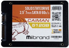 SSD-накопичувач Mibrand Caiman SATA III 512GB (MI2.5SSD/CA512GBST)
