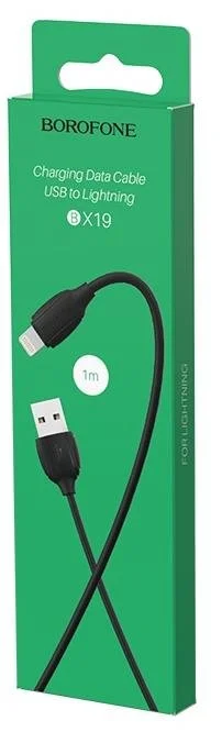 Фото: Кабель BOROFONE BX19 Benefit 1.3A AM / Lightning 1m Black (BX19LB) № 3 | KTC