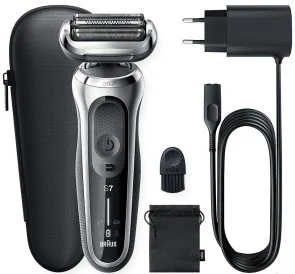 Фото: Електробритва Braun Series 7 71-S1000s Flex Wet/Dry Silver/Black (81770264) № 2 | KTC