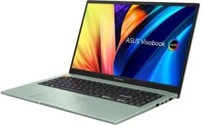 Фото: Ноутбук ASUS Vivobook S 15 OLED M3502QA-L1210 Brave Green - 15.6" OLED 60 Гц / AMD Ryzen 5 / 5600H / DDR4 16 ГБ / PCI-E SSD 512 ГБ / Radeon Graphics № 2 | KTC