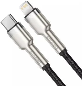 Фото: Кабель Baseus Cafule Series Metal Data 20W Type-C / Lightning 0.25m Black (CATLJK-01) № 2 | KTC