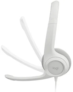 Фото: Гарнітура Logitech H390 USB Off White (981-001286) № 3 | KTC
