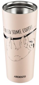 Термочашка Ardesto Coffee time Bradypus 450ml Beige (AR2645DBE)