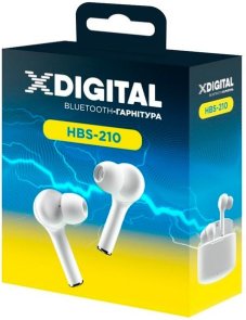 Навушники X-Digital HBS-210 White (HBS-210W)