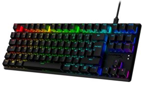Клавіатура HyperX Alloy Origins Core PBT Aqua ENG/RU USB Black (639N9AA)