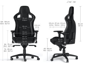 Крісло Noblechairs Epic Black (GAGC-039)