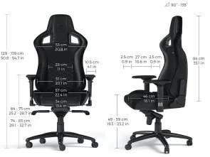 Фото: Крісло Noblechairs Epic Black (GAGC-039) № 11 | KTC
