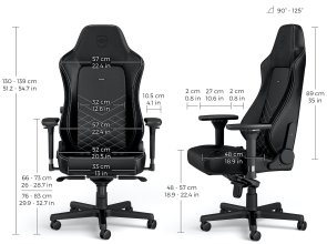 Крісло Noblechairs Hero Series Black/Platinum White (GAGC-117)