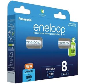 Акумулятор Panasonic Eneloop AAA 800mAh BL/8 (BK-4MCDE/8BE)