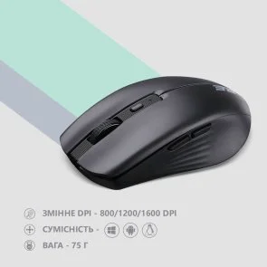 Фото: Миша 2E MF270 Silent Rechargeable WL Black (2E-MF270WBK) № 7 | KTC