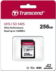 Карта пам'яті Transcend SDC340S U3 V30 A2 SDXC 256GB (TS256GSDC340S)