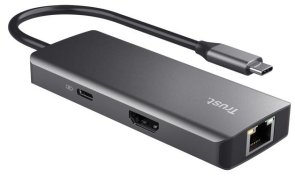 USB-хаб Trust 6 port Dalyx Silver (24968)