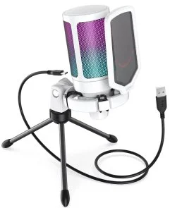 Фото: Мікрофон Fifine A6VW AMPLIGAME RGB White № 3 | KTC