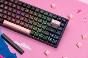 Клавіатура Akko 3084B Plus 84Key CS Jelly Purple Switches RGB ENG/UKR Black/Pink (6925758617345)