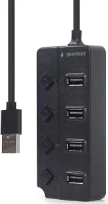 Фото: USB-хаб Gembird USB 2.0 4-port (UHB-U2P4P-01) № 2 | KTC