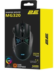 Миша 2E MG320 Black (2E-MG320UB)