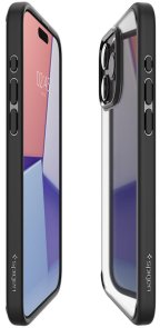 Чохол Spigen for Apple iPhone 15 Pro Max - Ultra Hybrid Matte Black (ACS06570)