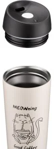 Фото: Термочашка Ardesto Coffee Time Meowning 450ml Beige (AR2645WC) № 3 | KTC