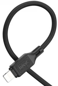 Фото: Кабель Hoco X90 Cool silicone 2.4A AM / Lightning 1m Black (6931474788405) № 3 | KTC