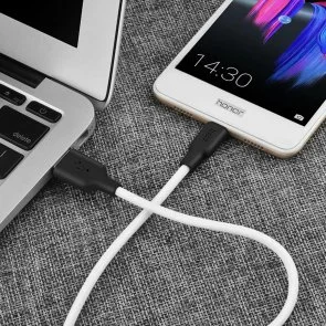 Фото: Кабель Hoco X21 2A AM / MicroUSB 1m Black/White (6957531071389) № 2 | KTC