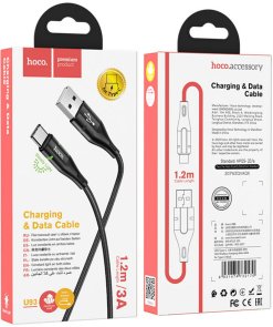 Кабель Hoco U93 3A AM/Type-C 1.2m Black (6931474732170)