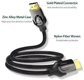 Фото: Кабель Vention v2.0 4K 60Hz HDMI / HDMI 1m Black (VAA-B05-B100) № 2 | KTC
