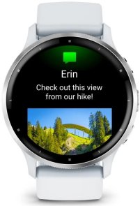 Смарт годинник Garmin Venu 3 - Silver Stainless Steel Bezel with Whitestone Case and Silicone Band (010-02784-00)