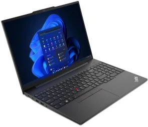 Фото: Ноутбук Lenovo ThinkPad E16 G1 21JQS9VD00 Graphite Black - 16" IPS 60 Гц / Intel Core i3 / i3-1315U / DDR4 16 ГБ / PCI-E SSD 512 ГБ / Intel UHD Graphics № 2 | KTC