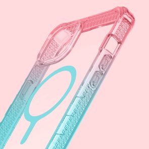 Чохол iTSkins for iPhone 15 Supreme R Prism with MagSafe Light pink and light blue (AP5N-SUPMA-LPLB)