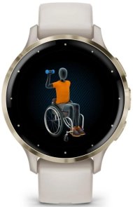 Смарт годинник Garmin Venu 3S Soft Gold Stainless Steel Bezel with Ivory Case and Silicone Band (010-02785-04)