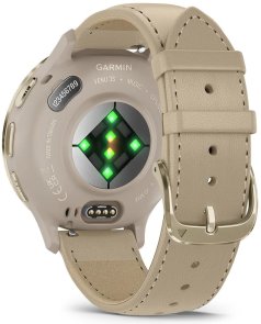Смарт годинник Garmin Venu 3S French Gray/Soft Gold with Quick Release Leather Strap (010-02785-55)