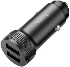 Фото: Автомобільний зарядний пристрій Hoco Z49 Level 2.4A Black (6931474795601) № 2 | KTC