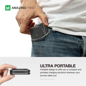 Фото: Бездротова зарядна станція AMAZINGthing Explorer Pro 2in1 MagSafe Black (EP2IN1SET) № 6 | KTC