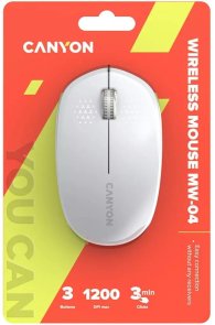 Миша Canyon MW-04 Wireless White (CNS-CMSW04W)