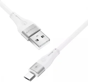 Фото: Кабель Proove Soft Silicone 2.4A AM / MicroUSB 1m White (CCSO20001302) № 2 | KTC