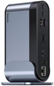 USB-хаб Baseus Working Station Multifunctional Dark Gray (CAHUB-BG0G)