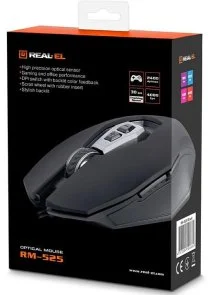 Фото: Миша Real-EL RM-525 Black (EL123200029) № 8 | KTC