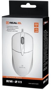 Миша Real-EL RM-211 White (EL123200014)