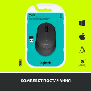 Миша Logitech M280 Black (910-004287)