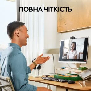 Фото: Web-камера Logitech Brio 100 Graphite (960-001585) № 12 | KTC