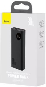 Батарея універсальна Baseus Adaman Metal 10000mAh 30W Black (PPAD040101)