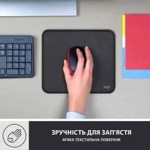 Фото: Килимок Logitech Mouse Pad Studio Series 200x230x2mm Graphite (956-000049) № 6 | KTC