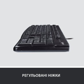 Клавіатура Logitech K120 Ukr Black OEM (920-002643)